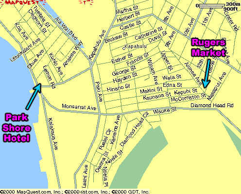 Map to Rugers Market